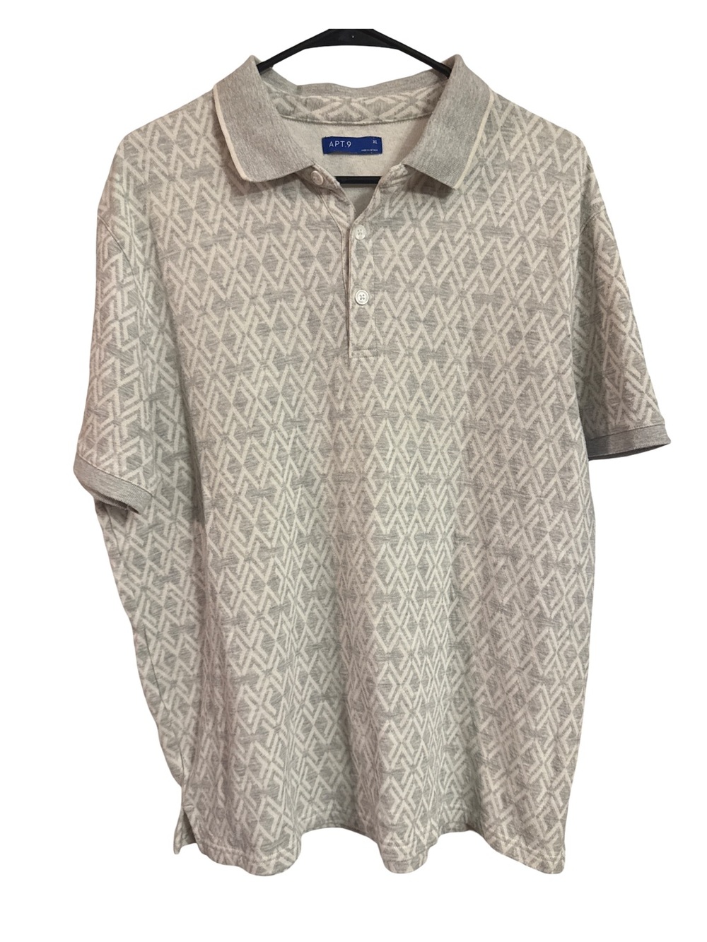 Apt. 9 Men's Jacquard Geometric Pattern Polo Shirt